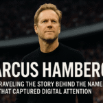 Marcus Hamberg digital identity concept with interconnected network nodes and professional gradient background