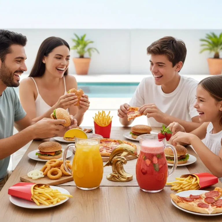 Bjudlunch Swedish invitation lunch tradition illustrated with modern minimalist design showing connected place settings