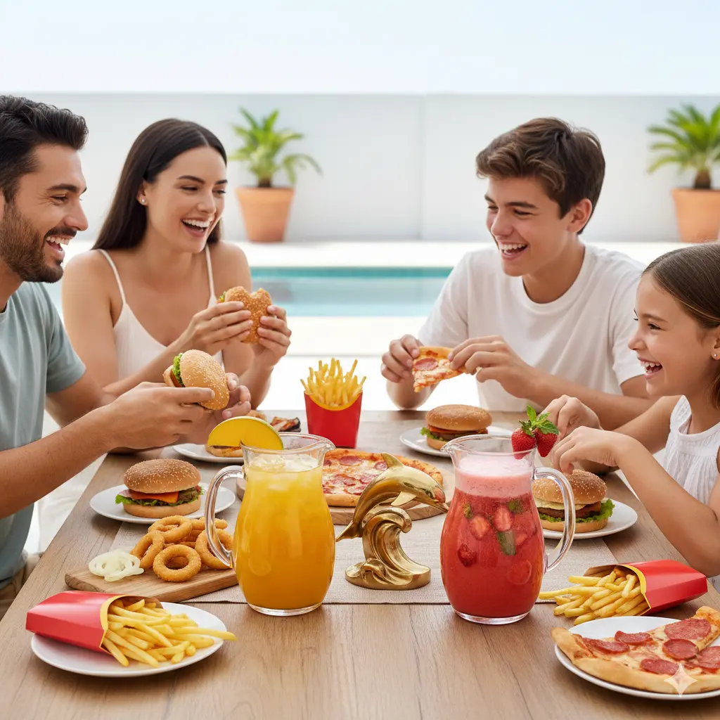 Bjudlunch Swedish invitation lunch tradition illustrated with modern minimalist design showing connected place settings