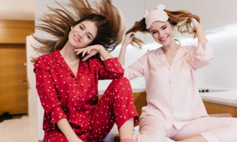 Pyjamaspapper stylish comfort loungewear concept with modern gradient design and flowing fabric textures