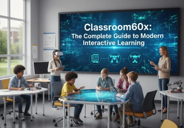 Classroom60x digital learning platform with modern technology and educational innovation concepts