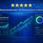 5starsstocks.com platform showing AI-powered five-star stock ratings with real-time market data and investment analysis tools